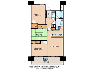 ミオカステーロつくば竹園【6階】の間取り