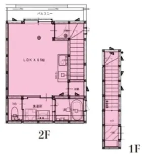 ザ・ハウス天王台 ガレージハウス【2階】の間取り