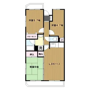 アバン・パルク横浜【2階】の間取り