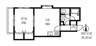 サザンヴィレッジ【3階】の間取り