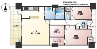 ローレルスクエア尼崎ルネ・ガーデンテラス【13階】の間取り