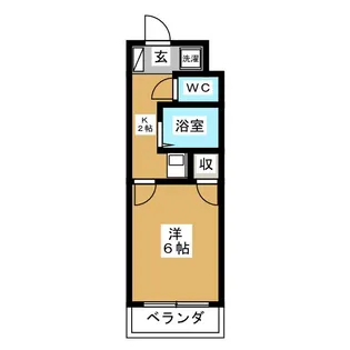 蕨プラザH棟【4階】の間取り