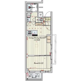 セリュークス高田馬場【3階】の間取り