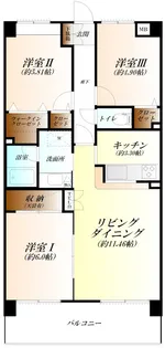 ベルドゥムール熊谷【10階】の間取り