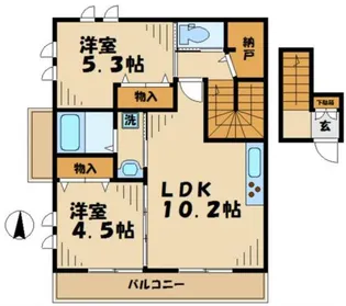 メゾンブランシュ【2階】の間取り