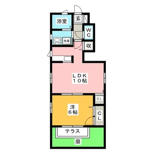 プチフルール銀【1階】の間取り