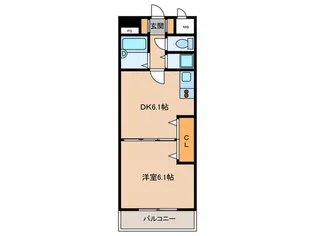 FR六本松【4階】の間取り