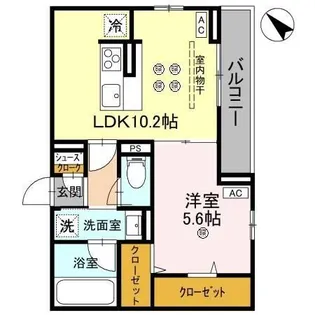 ジョウエイ深町【3階】の間取り