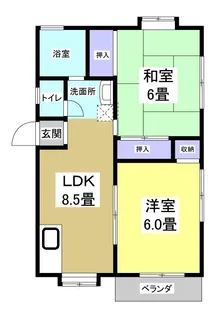 ソレアードIIDA I【2階】の間取り