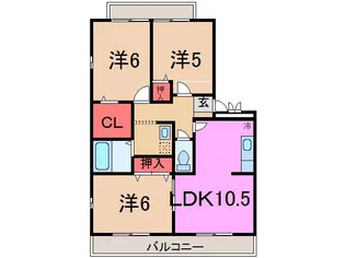 ソシア【2階】の間取り