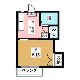 コーポアベ【2階】の間取り