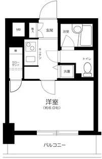 パレステュディオ東京八重洲通り【3階】の間取り
