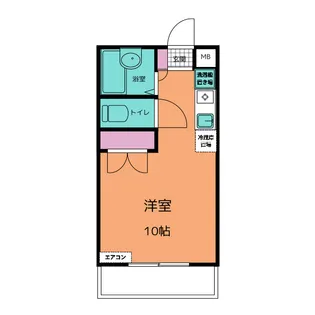 ケーズアイビーハウス【2階】の間取り