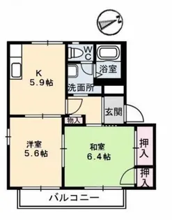 エクセルヴィオラ B【2階】の間取り