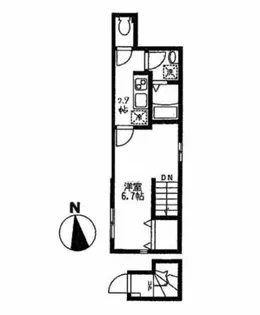 フィカーサ東新宿【2階】の間取り