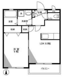 プロヴァンス高野台【2階】の間取り
