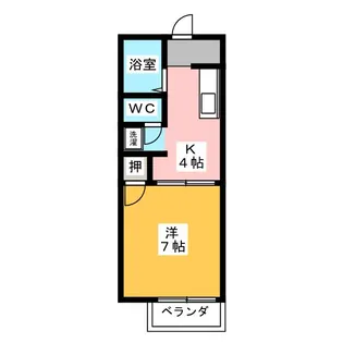 Bell Trees 東柳原 B【2階】の間取り