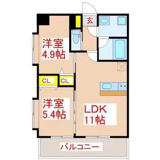 Linkuscout OGAWA【8階】の間取り