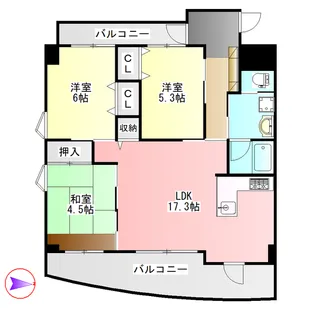 四季の里 春棟【5階】の間取り