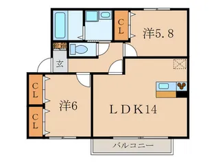 WoHNuNG【2階】の間取り