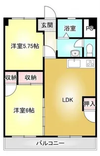 アーバンコート泉宮【4階】の間取り