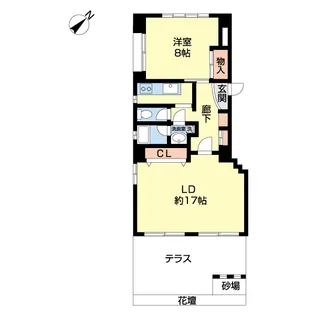 セントエルモ幕張【1階】の間取り
