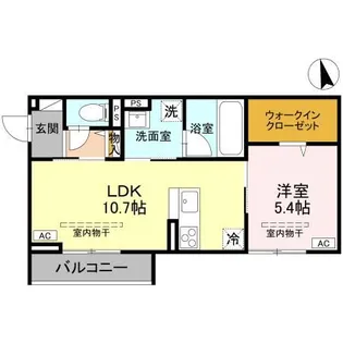 エルミネット【2階】の間取り