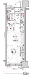 ガーラ・プレシャス赤坂見附【2階】の間取り