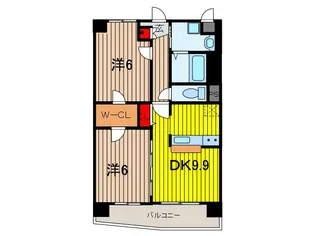 クウィンス トキワ ウラワ【3階】の間取り