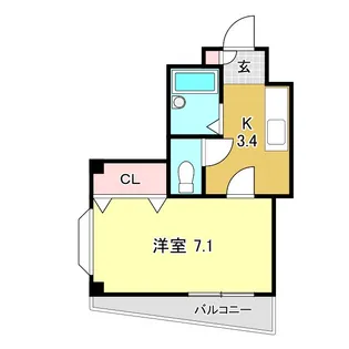 ピュア新田町【3階】の間取り