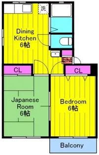 サンフラワーマンション【3階】の間取り