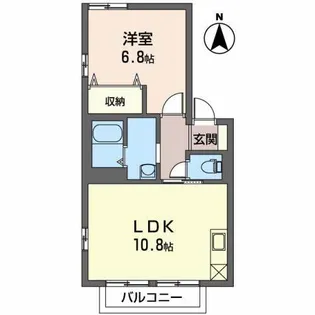 プラージュ【2階】の間取り