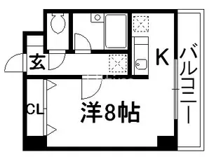 洛西メゾン【5階】の間取り