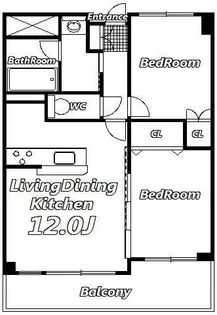 ペリエレジデンス新千葉【1階】の間取り