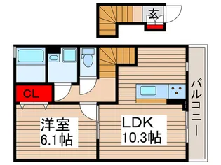 ウィスタリア7【2階】の間取り