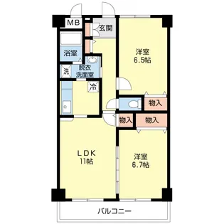 A・K Pearl【2階】の間取り