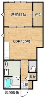 シンビオージ黒田【1階】の間取り