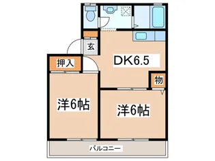 ファミール鍛冶ヶ谷【2階】の間取り