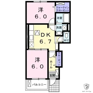 ヌーベル ソレイユ【1階】の間取り