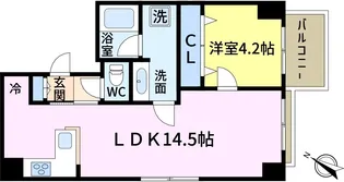 キャッスルマンション新小岩【6階】の間取り