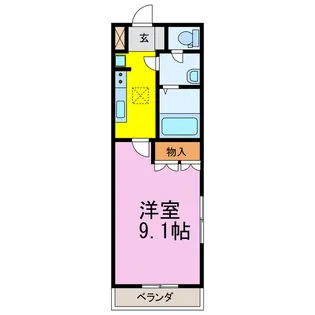 ディア ミルケーション【1階】の間取り