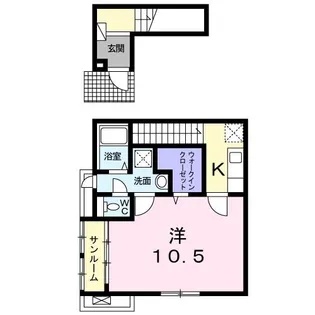 リリアン【2階】の間取り