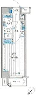 プレール・ドゥーク東京イーストII【4階】の間取り