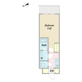 PREMIUM CUBE G 白金台【2階】の間取り