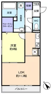 リヴェール【1階】の間取り