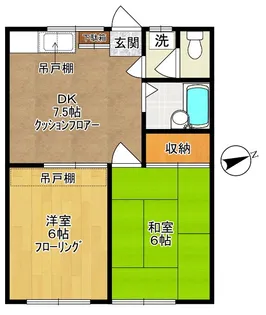 ファミール中野島【1階】の間取り