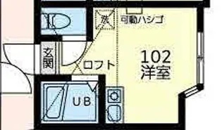 ユナイト浅田マイティージョー【1階】の間取り