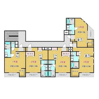 ベルグランデ弐番館【2階】の間取り