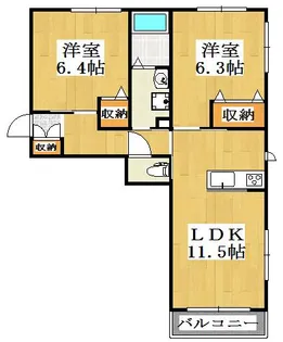 シャーメゾンプレミアス【1階】の間取り