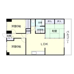 カサグランデ与次郎【3階】の間取り